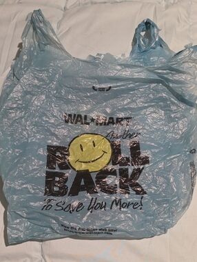Vintage 90s Walmart Rollback Plastic Bags